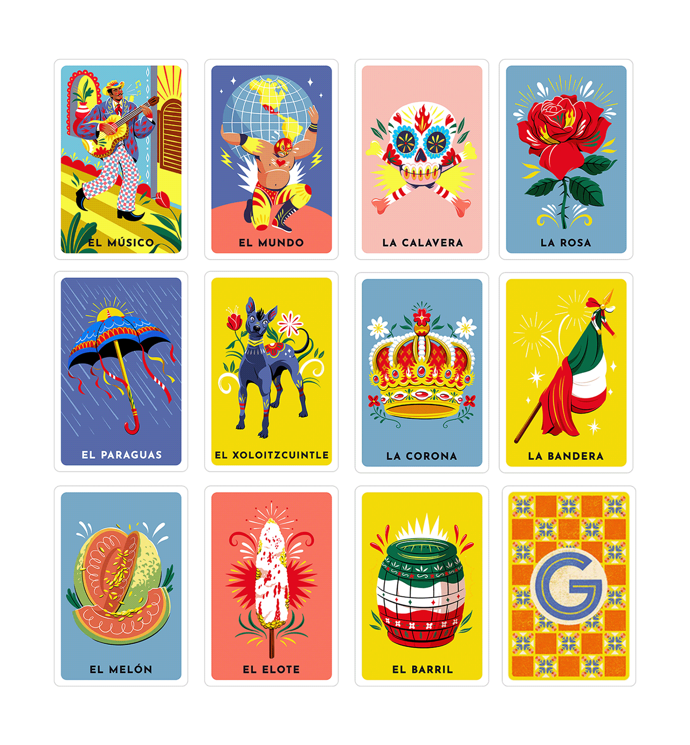 Lotería, jogo de cartas mexicano, nos Jogos conhecidos do Google
