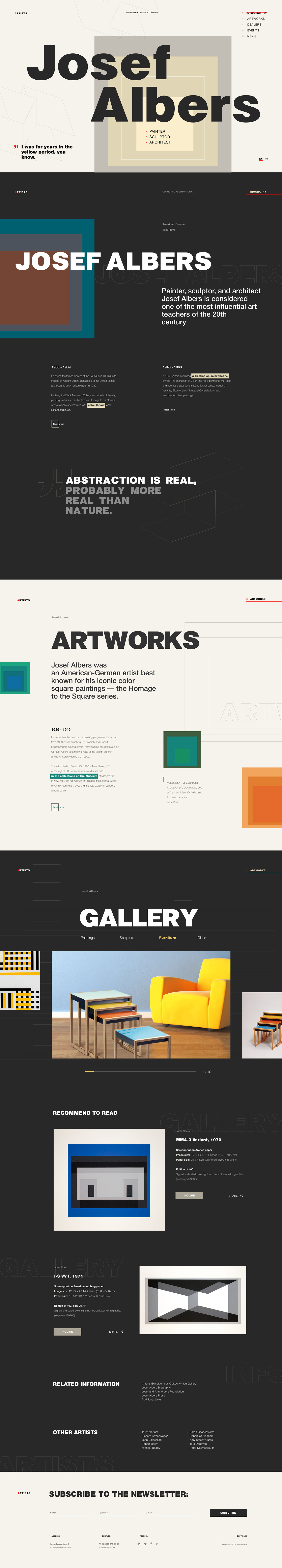 josef albers Web Design  Figma typography   ui design UI