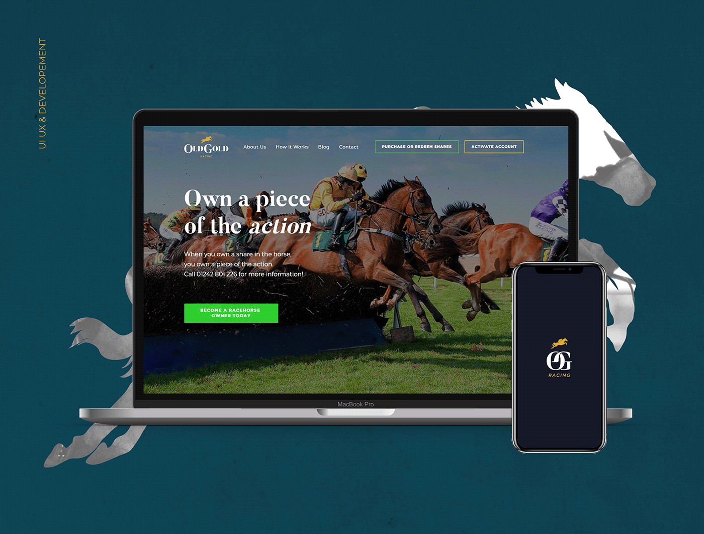 app branding  crowdfunding england Horseracing horses marketing   oldgold strategy Web