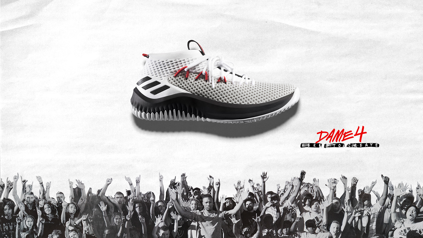 adidas basketball damian Lillard blazers shoe dame4 NBA sneaker footwear