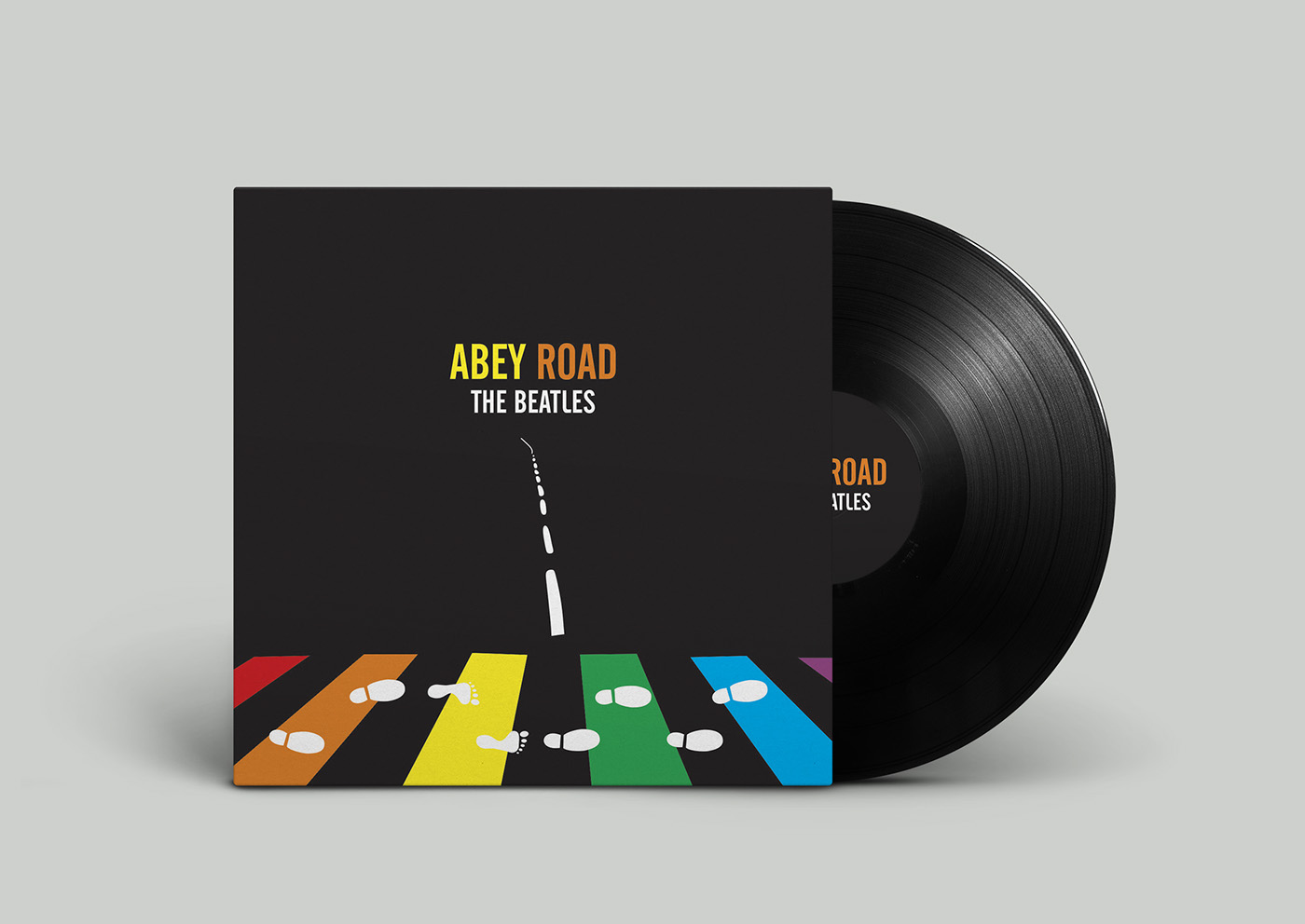 abey road the beatles minimalist Beatles