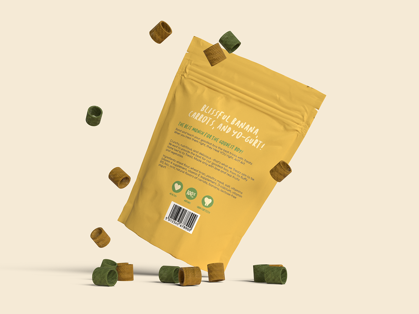 Packaging Dog treats dog Layout Design branding 