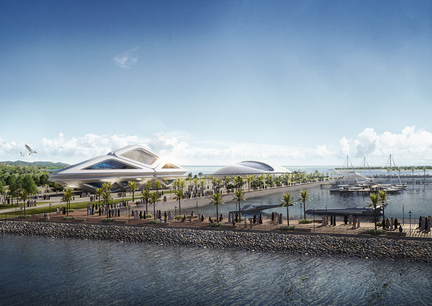 Aerial architecture art desert design digital Masterplan saudiarabia sea Sun