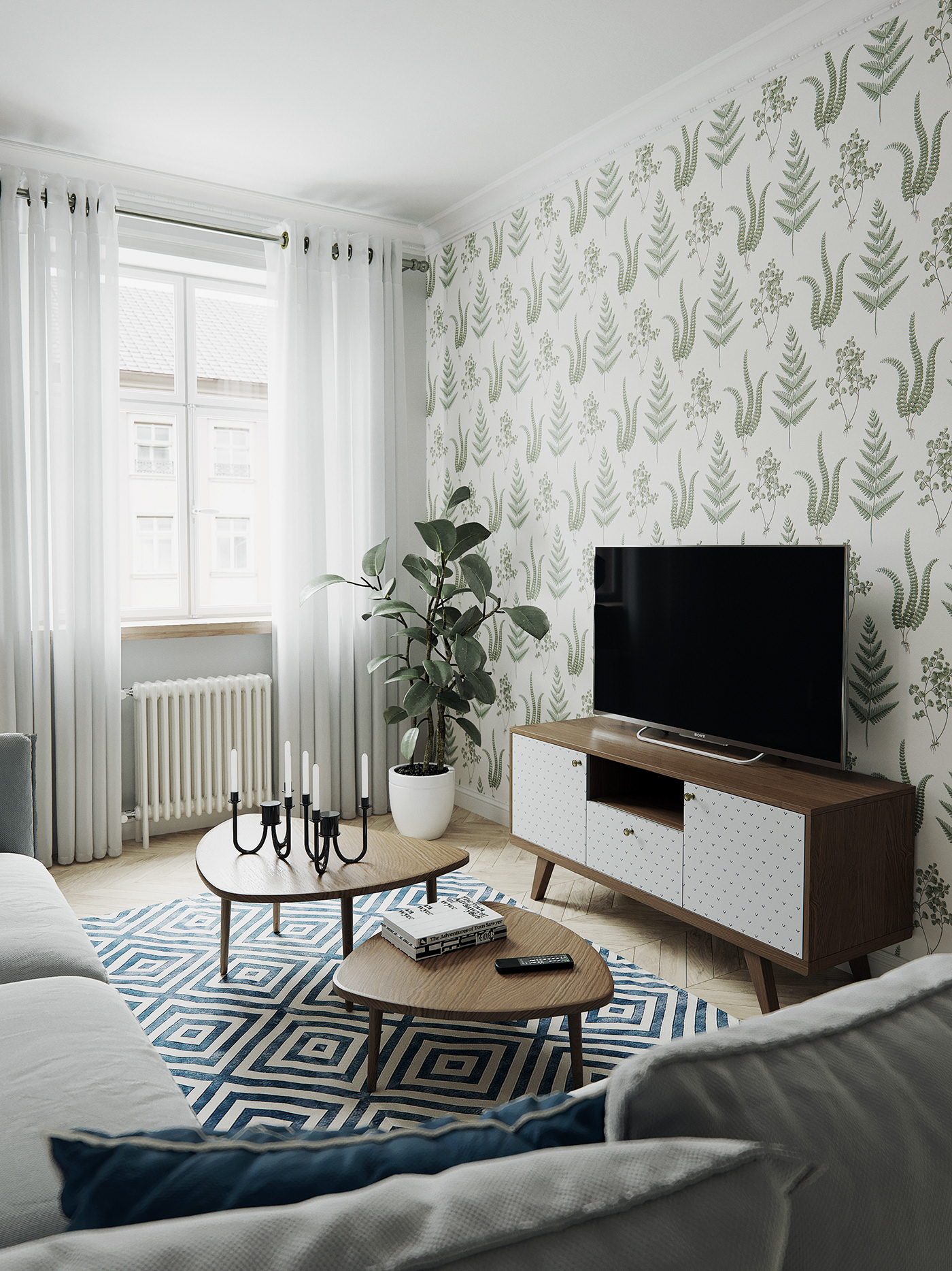 Scandinavian skandinavian interior Interior vizu corona renderer 3dsmax ganzha design design interior visualisation