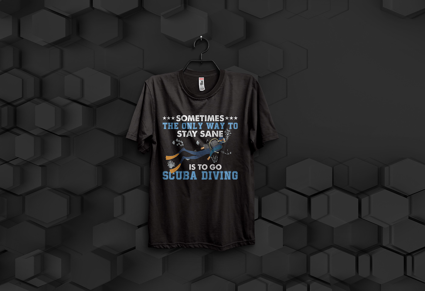 diving diving helmet scuba scuba diving Scuba diving T-shirt