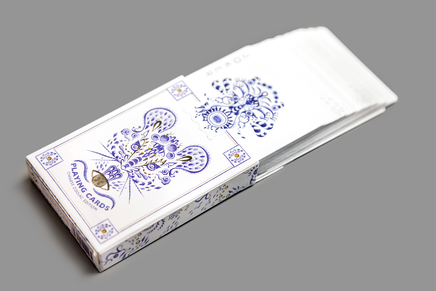 Red Dot Award Winning playing cards by Shann Larsson, Legends Porcelain: Chinese Zodiac Edition 