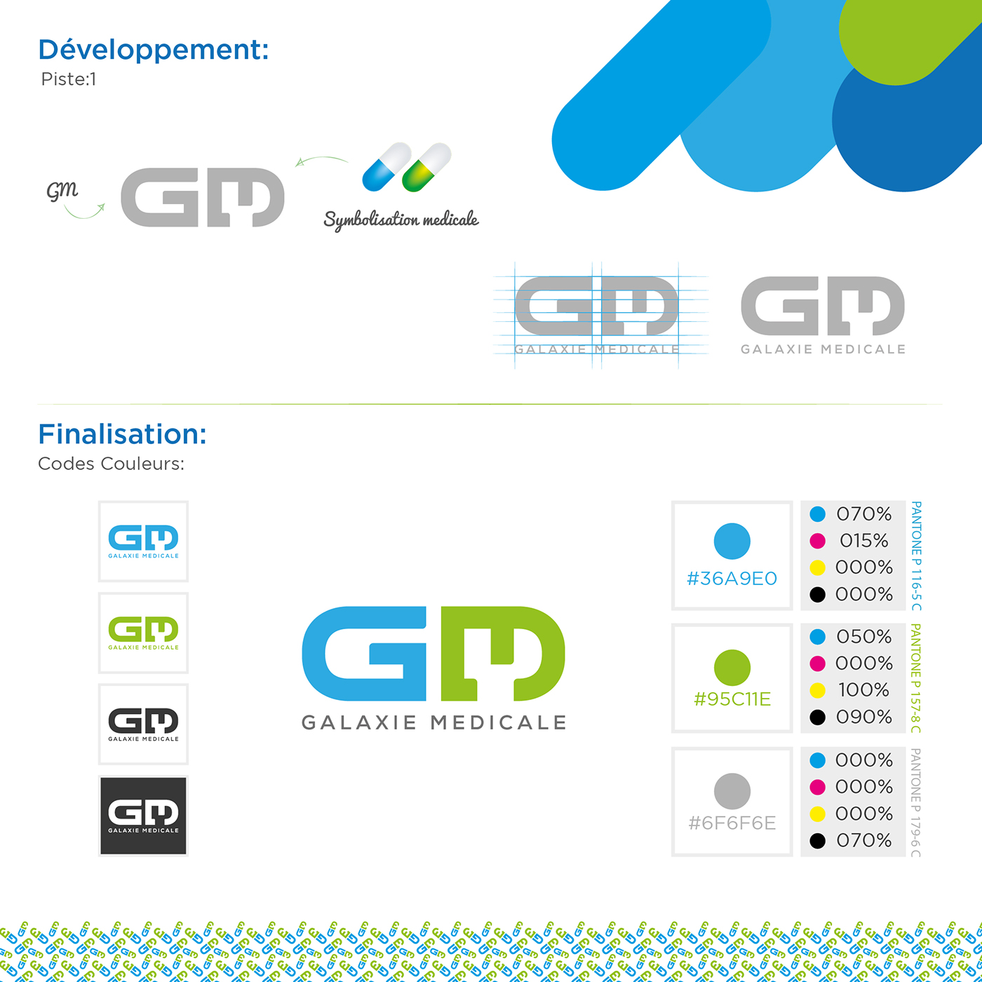 GM GM galaxie medicale galaxie medicale logo charte graphique charte graphique galaxie medicale logo