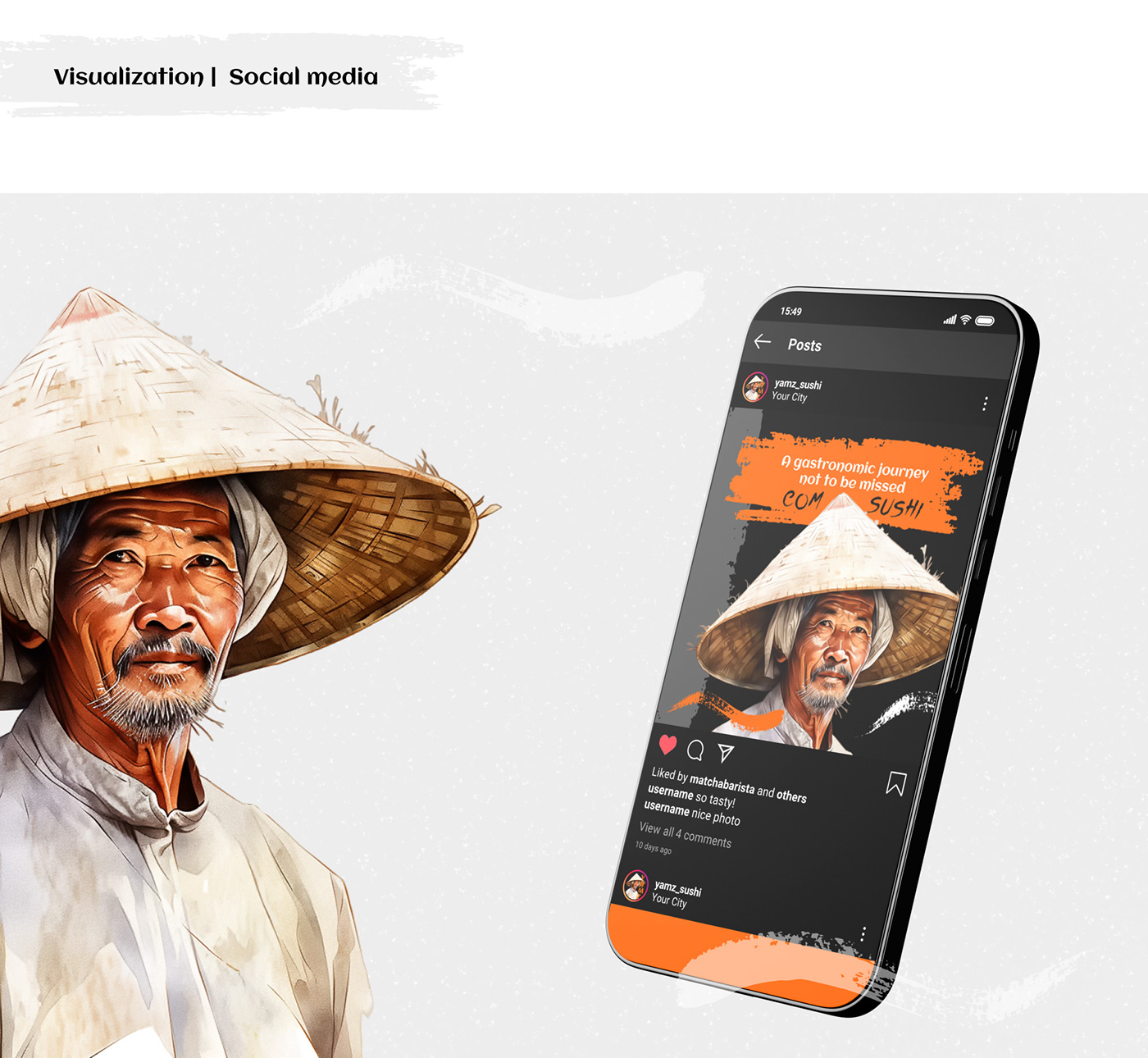 Sushi Food  key visual Keyvisual delivery delivery sushi Social Media Design Socialmedia banner Дизайн Инстаграм