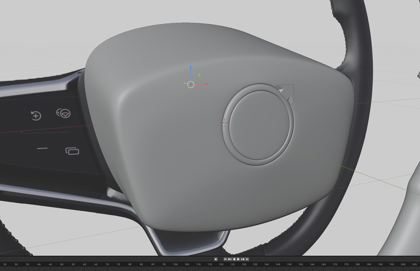 product design  3D visualization blender SketchUP enscape Render steering wheel Volvo car design