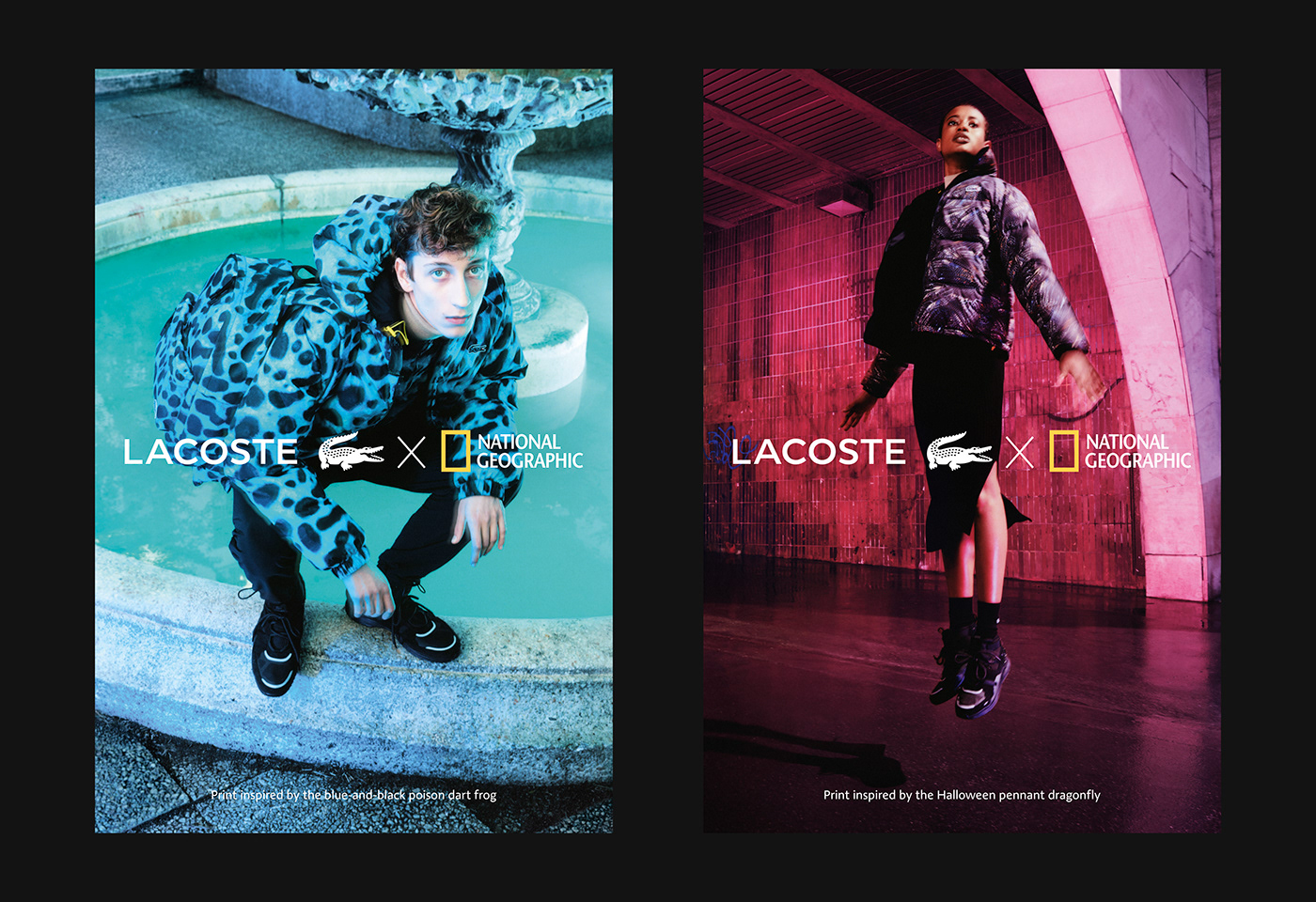animals campaign colorful Fashion  lacoste national geographic prints Style Urban wild