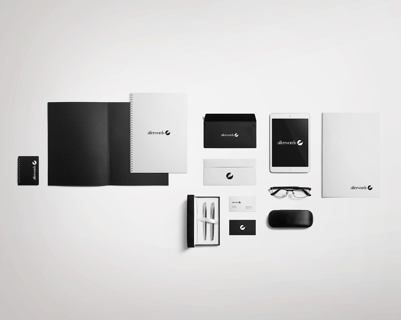 logo branding  minimal black White pen Logotype corporate wordmark Pictorial