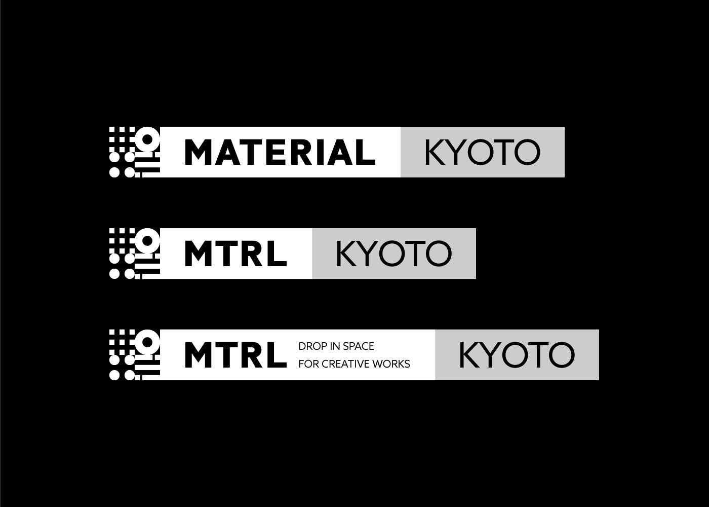 identity logo kyoto japan fab black minimal CI VI mark