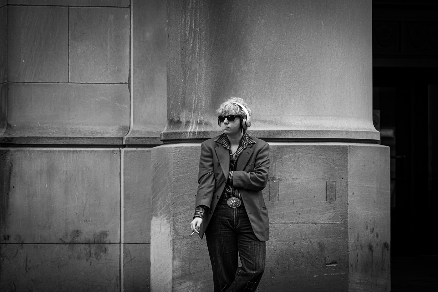 black and white street photography photographer cigarette smoke smoking man woman Photography  black and white photo