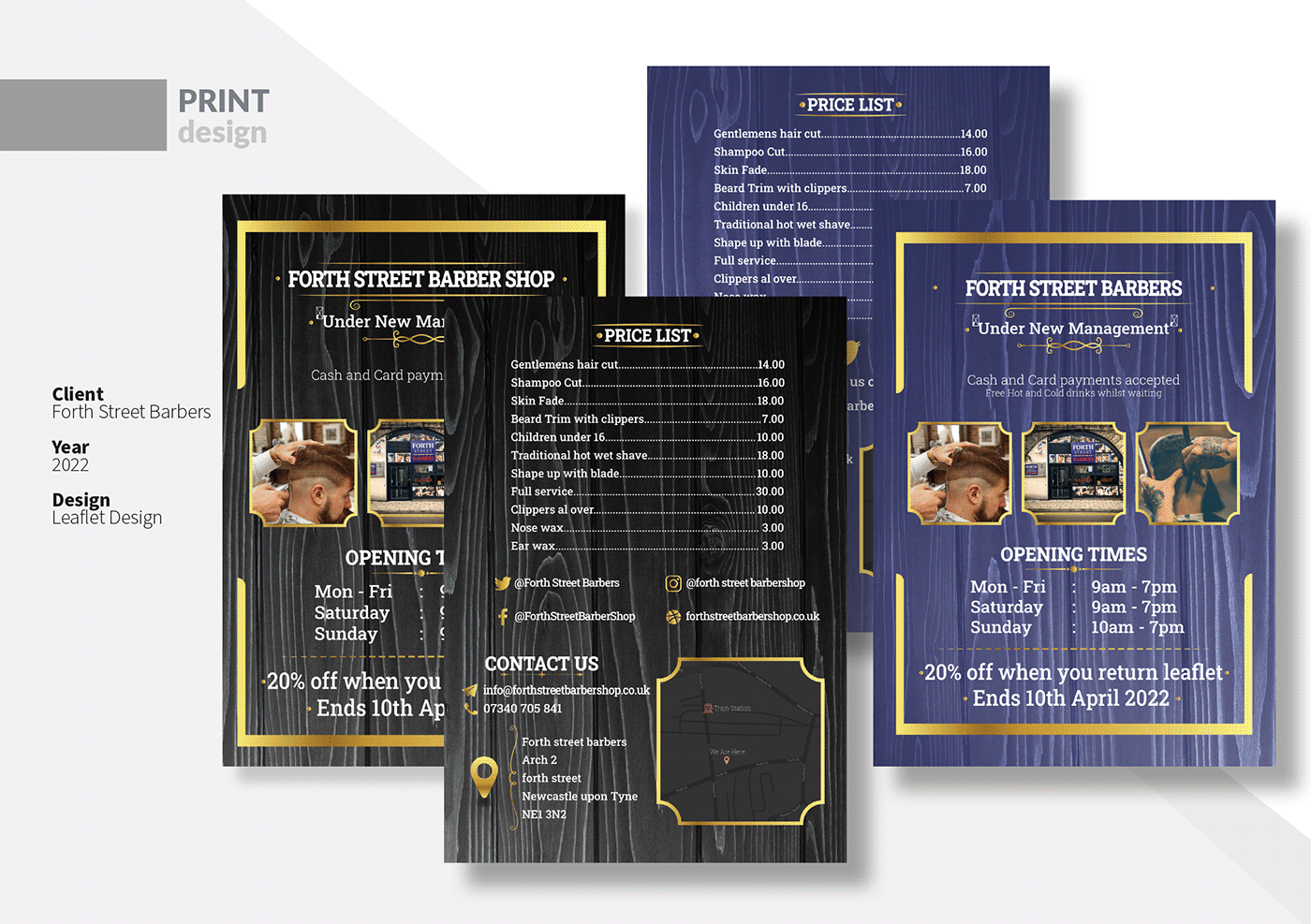 CV design menu design portfolio