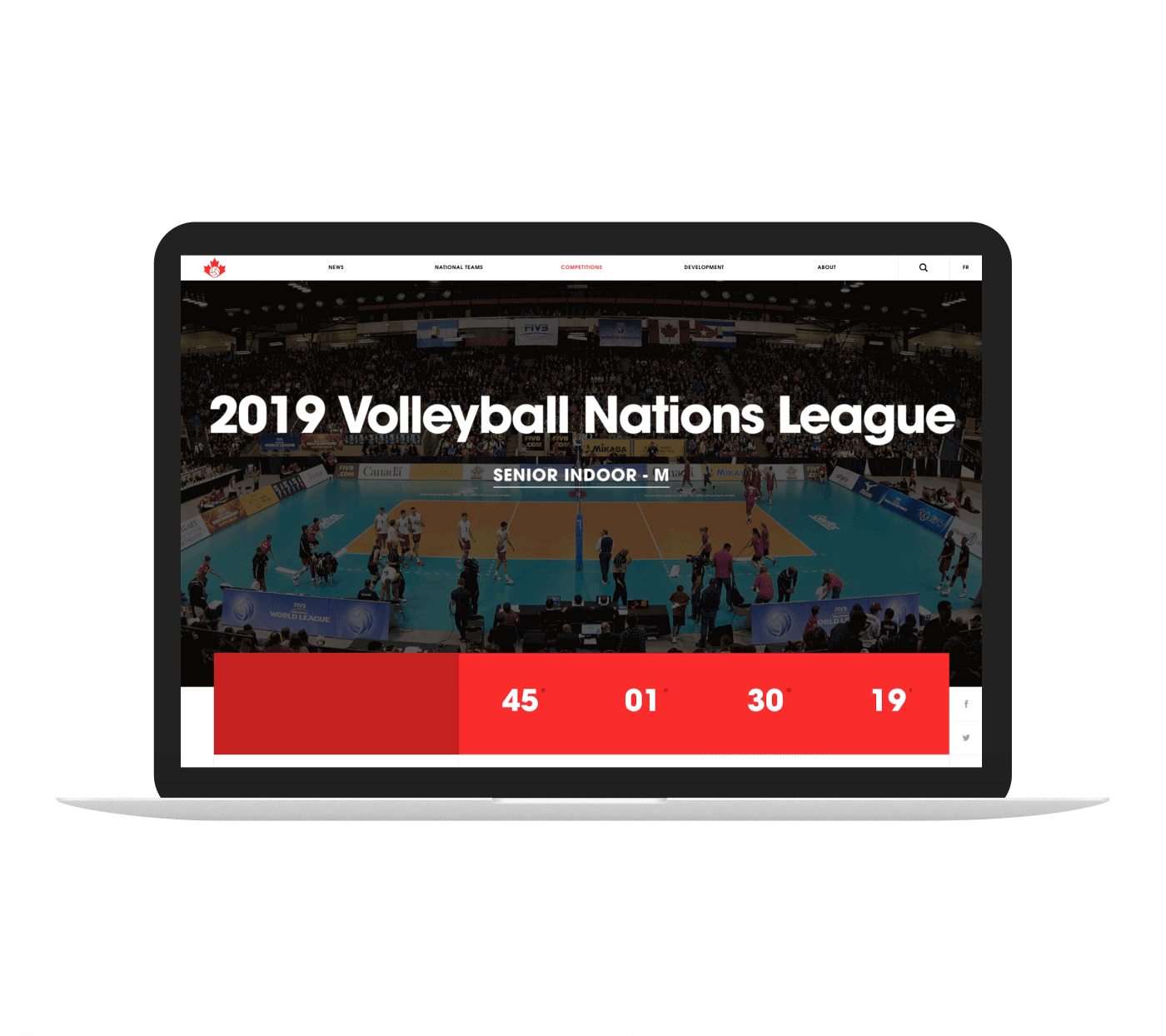 calendar Canada interactive Montreal national Olympics sport statistics stats volleyball