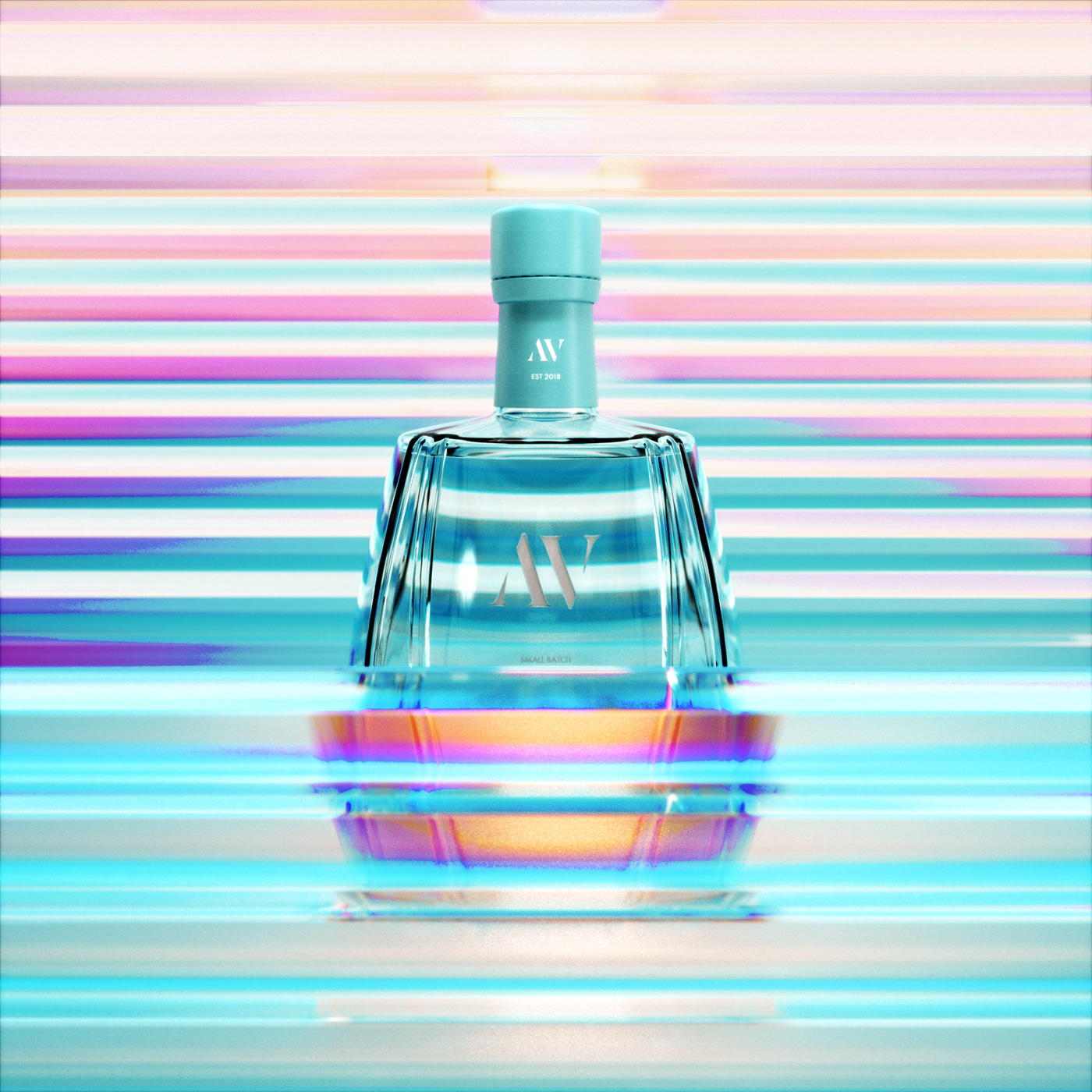 3D Advertising  alcohol animation  bottle design CGI motion graphics  neon product design  Retro