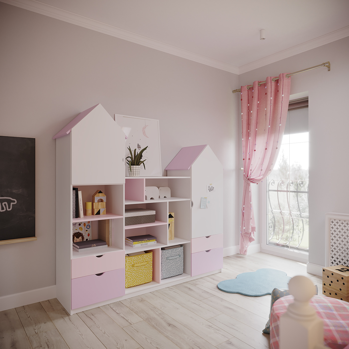 private house kitchen livingroom bedroom playroom Children’s son's room  Daughter's room bathroom dressroom