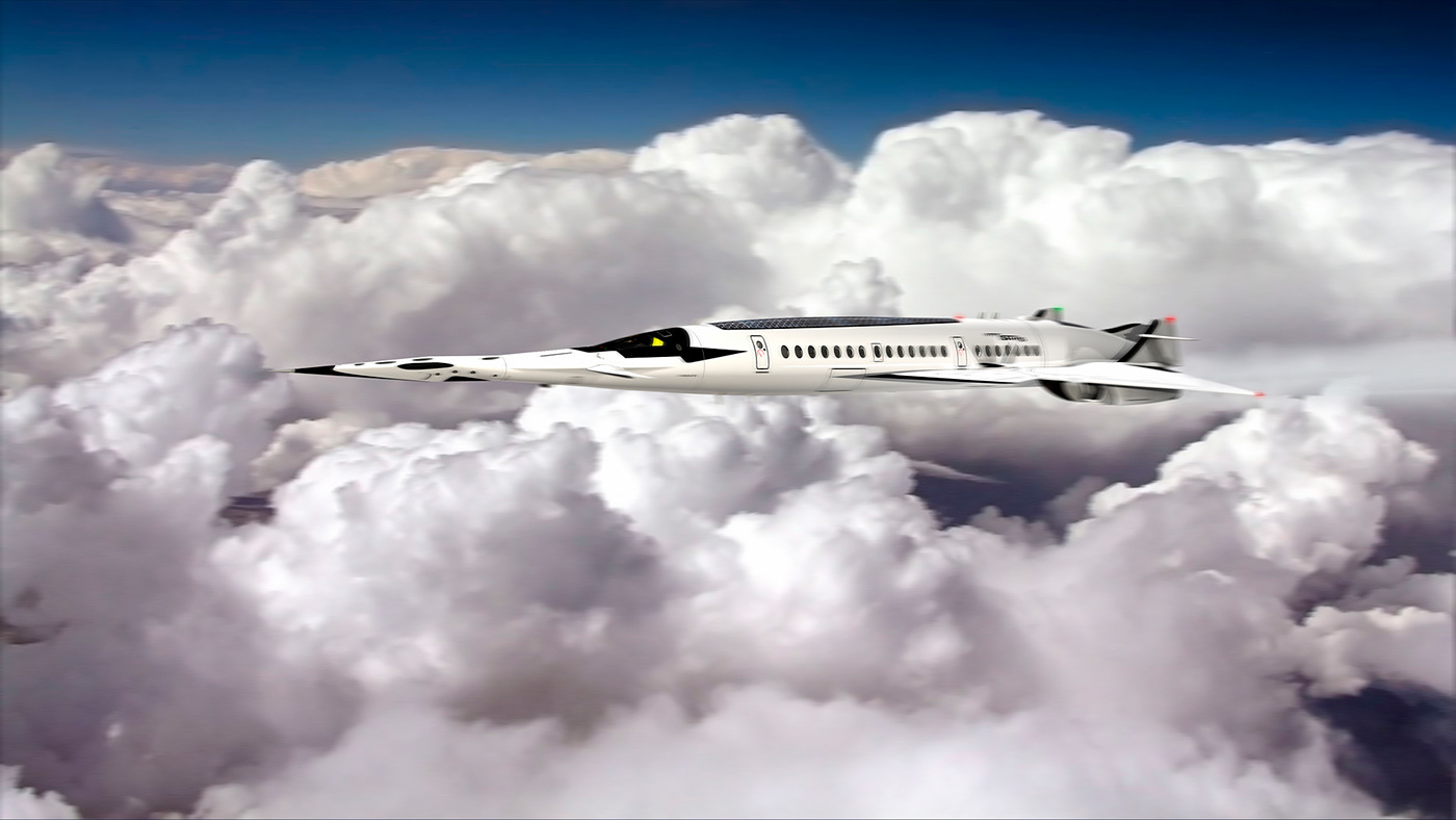 Airlines airplane avion concept concorde fusion future nuclear SUPERSONIC