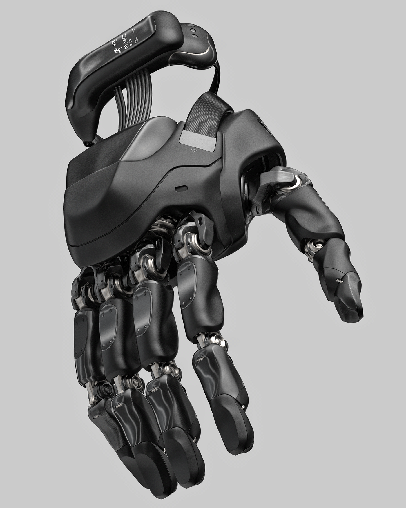 3D bionic design CGI concept design Cyberpunk futuristic HardSurface sci-fi smartwatch Zbrush
