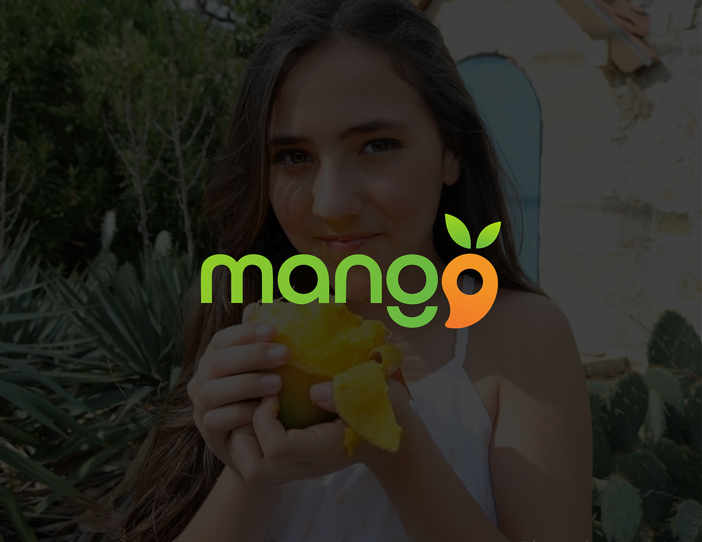 branding  creative logo Fruit green logo Logo Design Mango minimalist logo Modern Logo vector