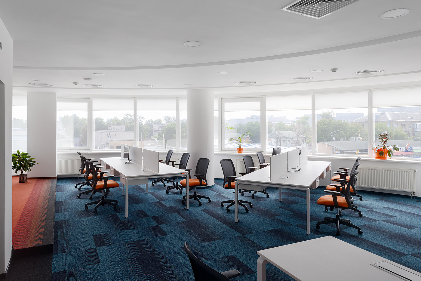 Interface Office Interior IT Magnate Design Centre glass Work  design carpet FLOOR