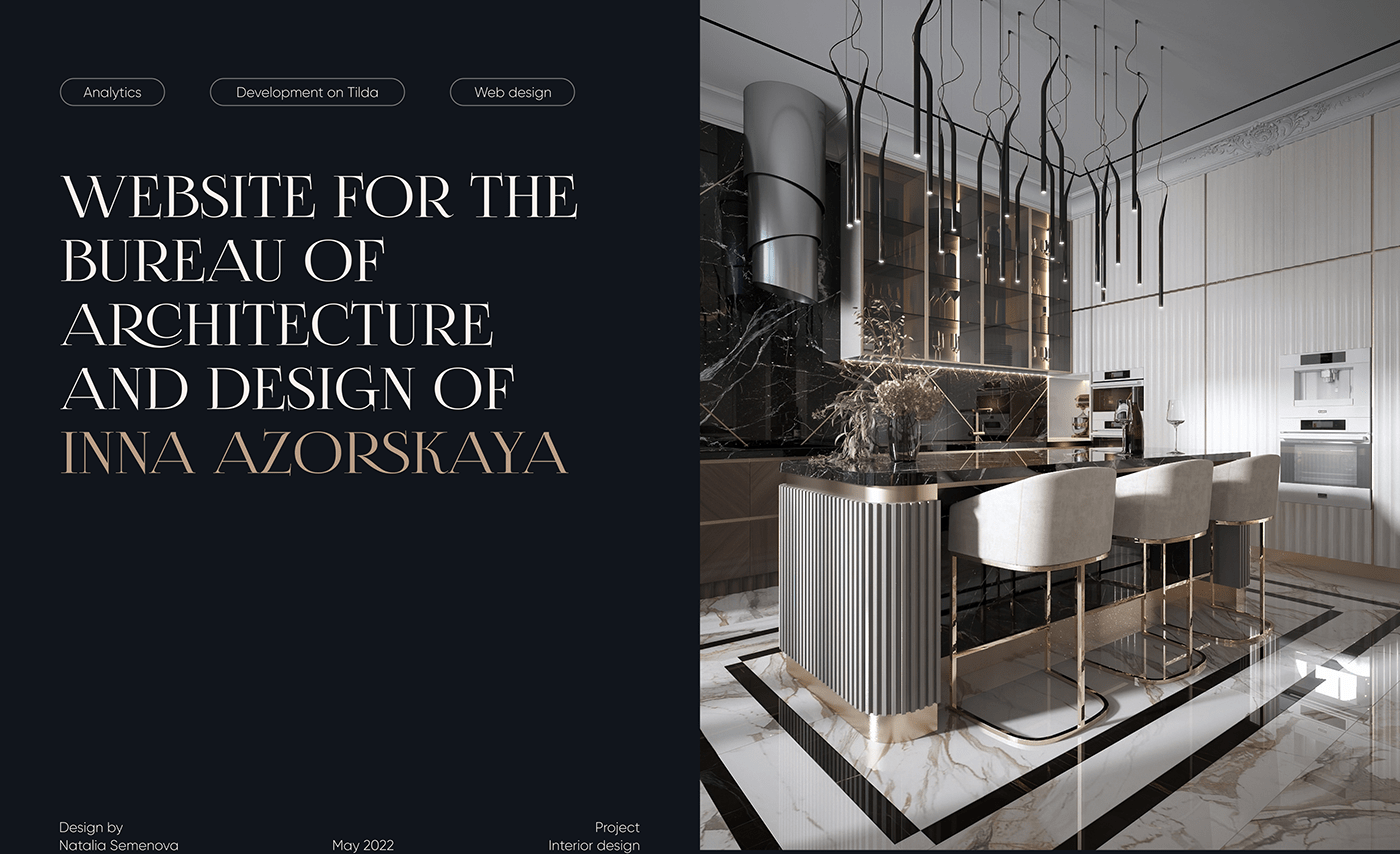 architecture design studio Figma Interior interior design  tilda UI ux Webdesign Website