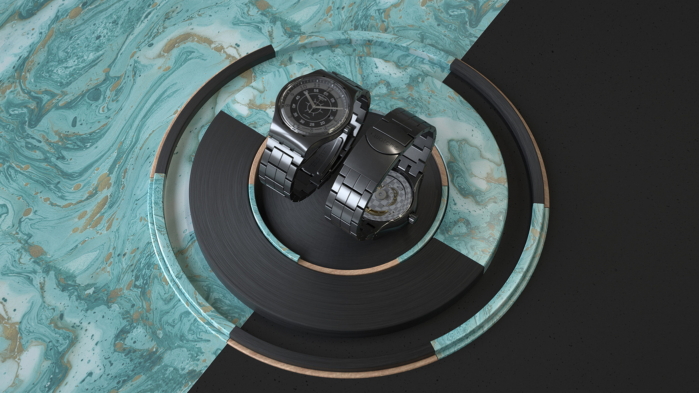 swatch Watches 3D art direction  design
