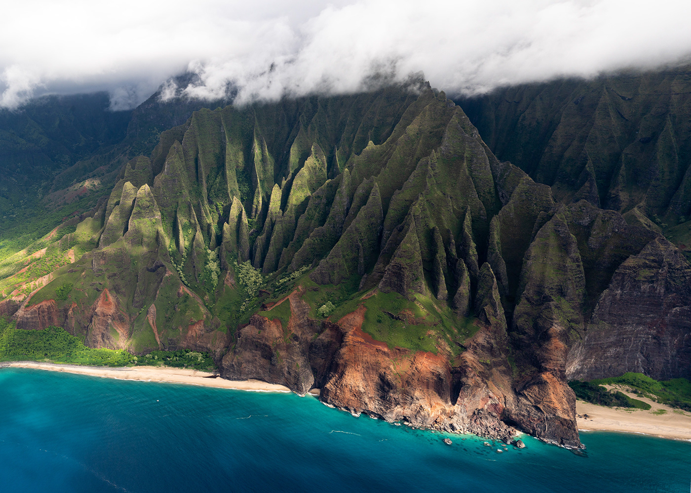 HAWAII Landscape Coast underwater drone paradise oahu Kauai