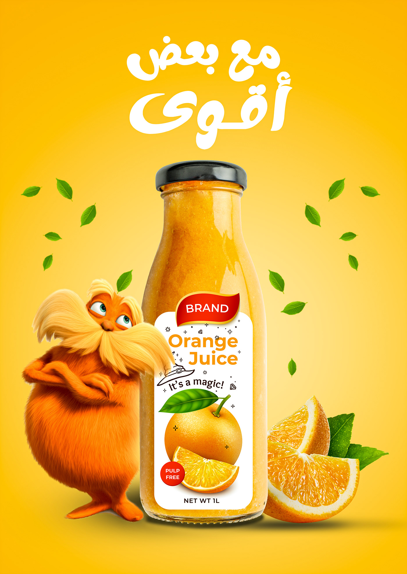 Fruit juice orange design poster Graphic Designer Social media post