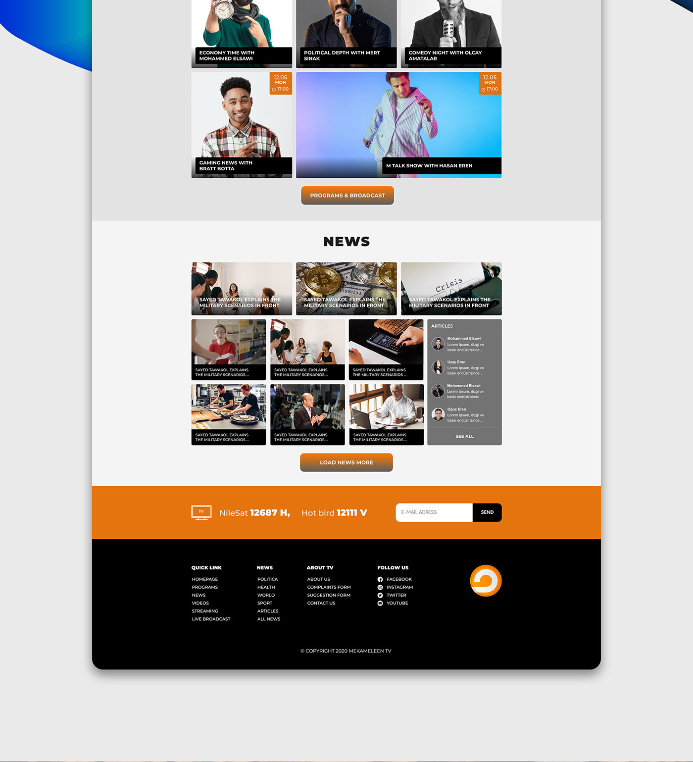 design Experience Interface TV channel UI user experience user interface ux Web Web Design 