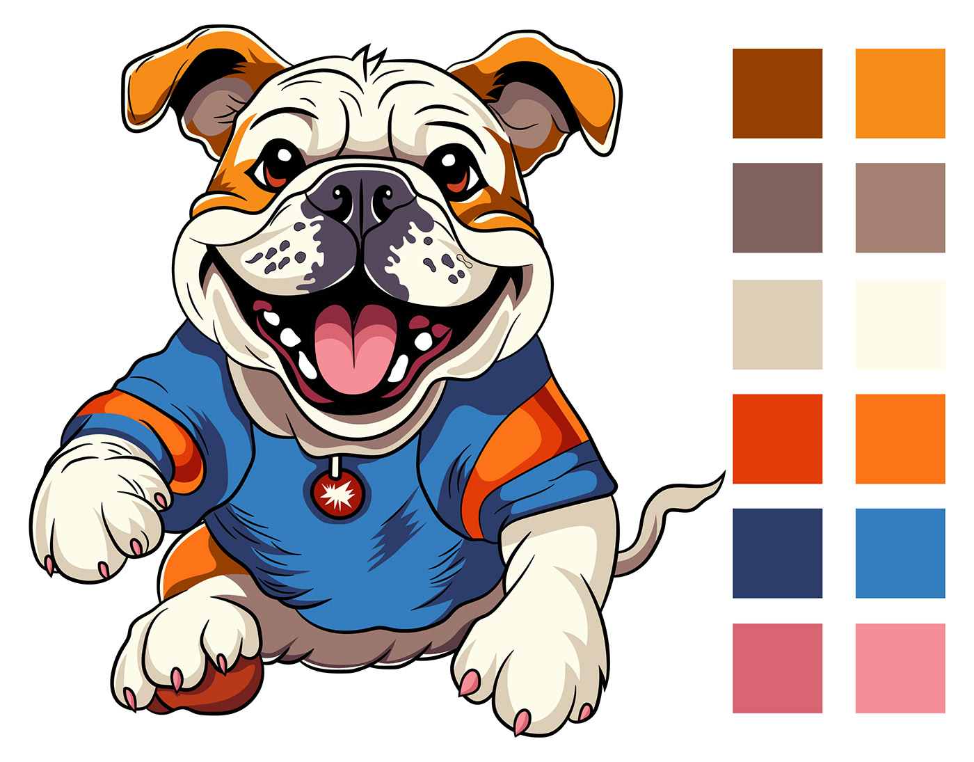 bulldog t-shirt Dog t-shirt Design dog lover cute dog american bulldog French Bulldog T-Shirt Design tshirt shirt typography design