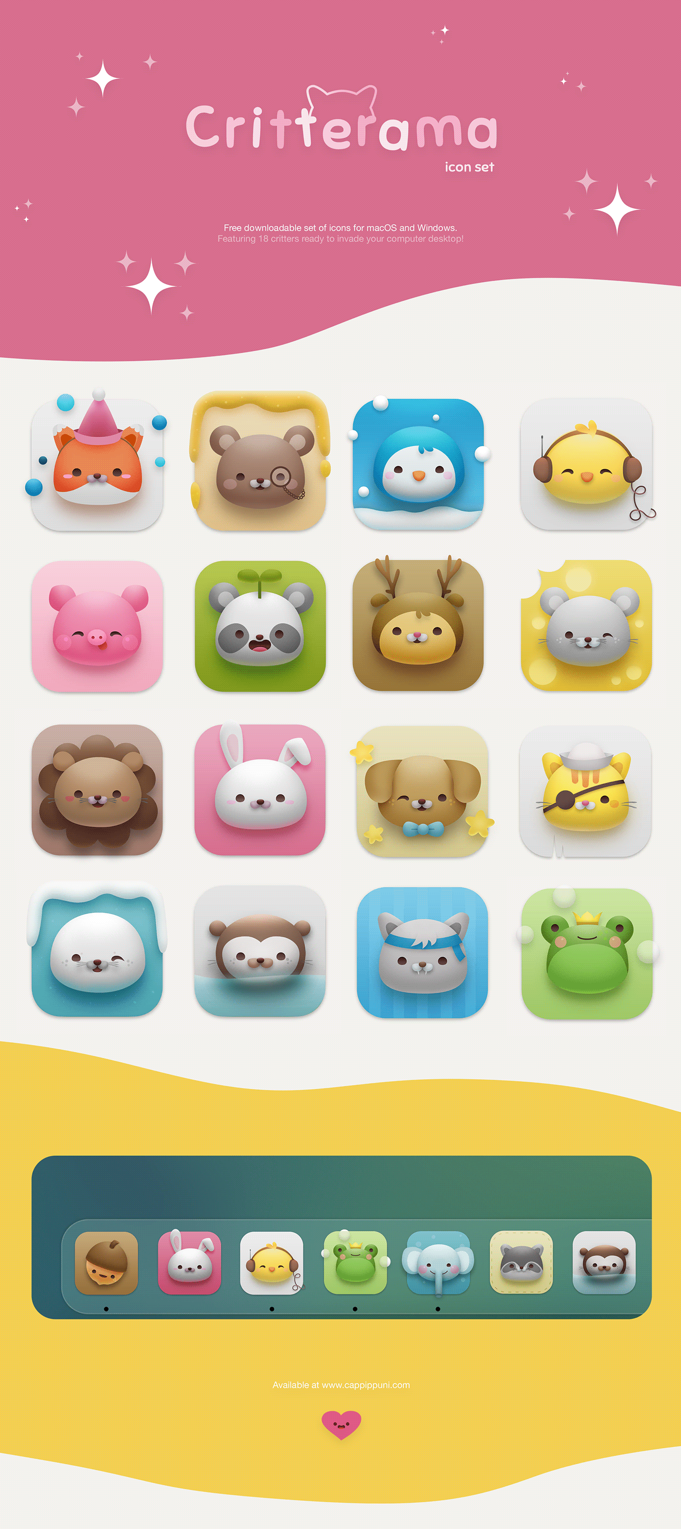 cute download freebies Goodies icon design  icons kawaii UI