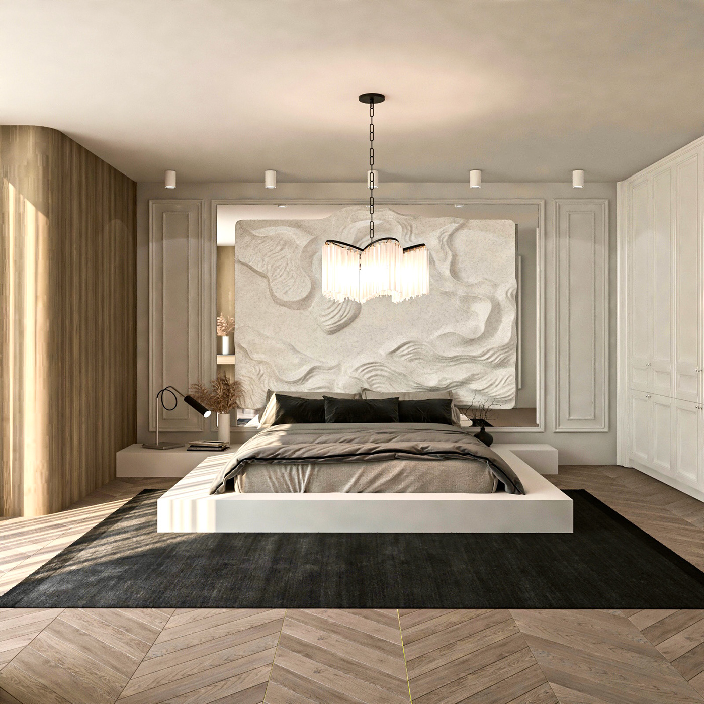 visualization interior design  bedroom design master bedroom Renderings