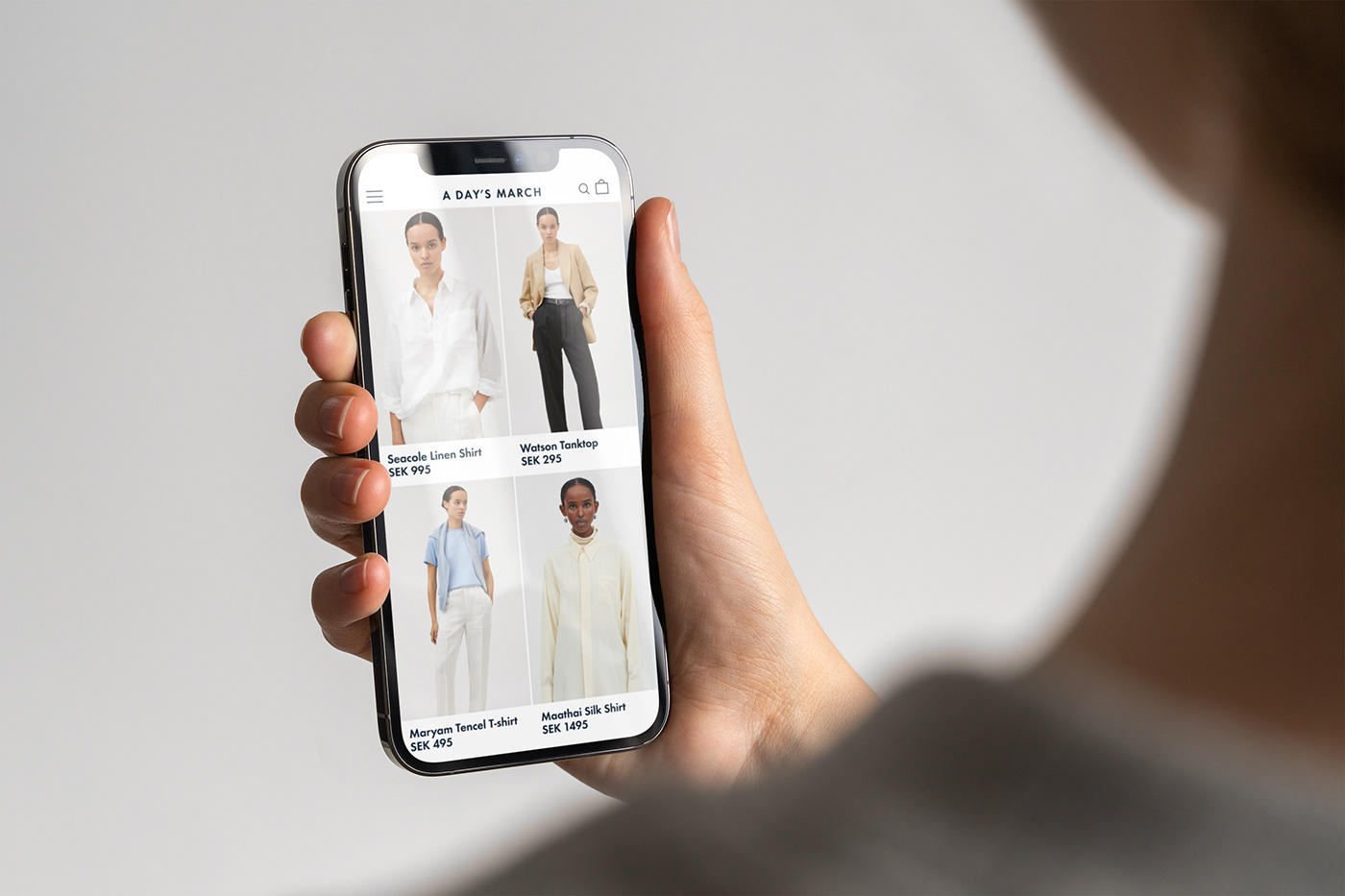 digital design e-commerce Fashion  grid system Minimalism Scandinavia ui design Web Design 
