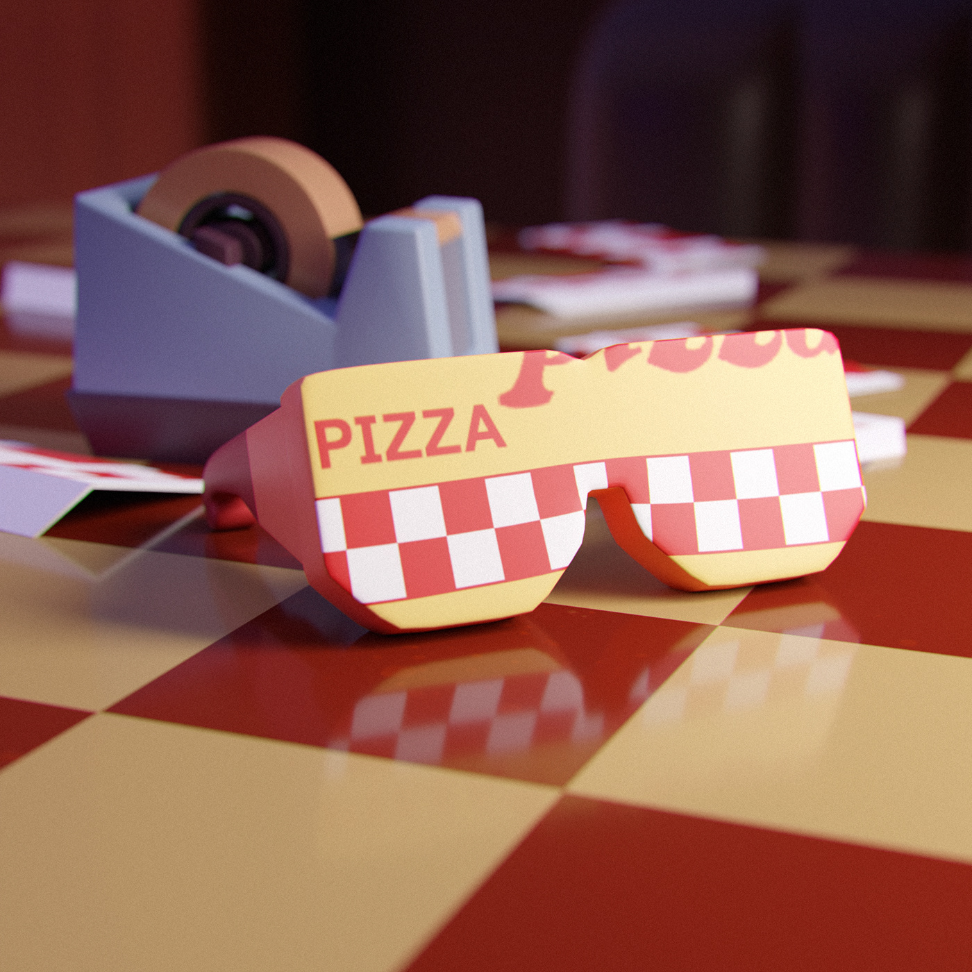 Eleven's pizza glasses
