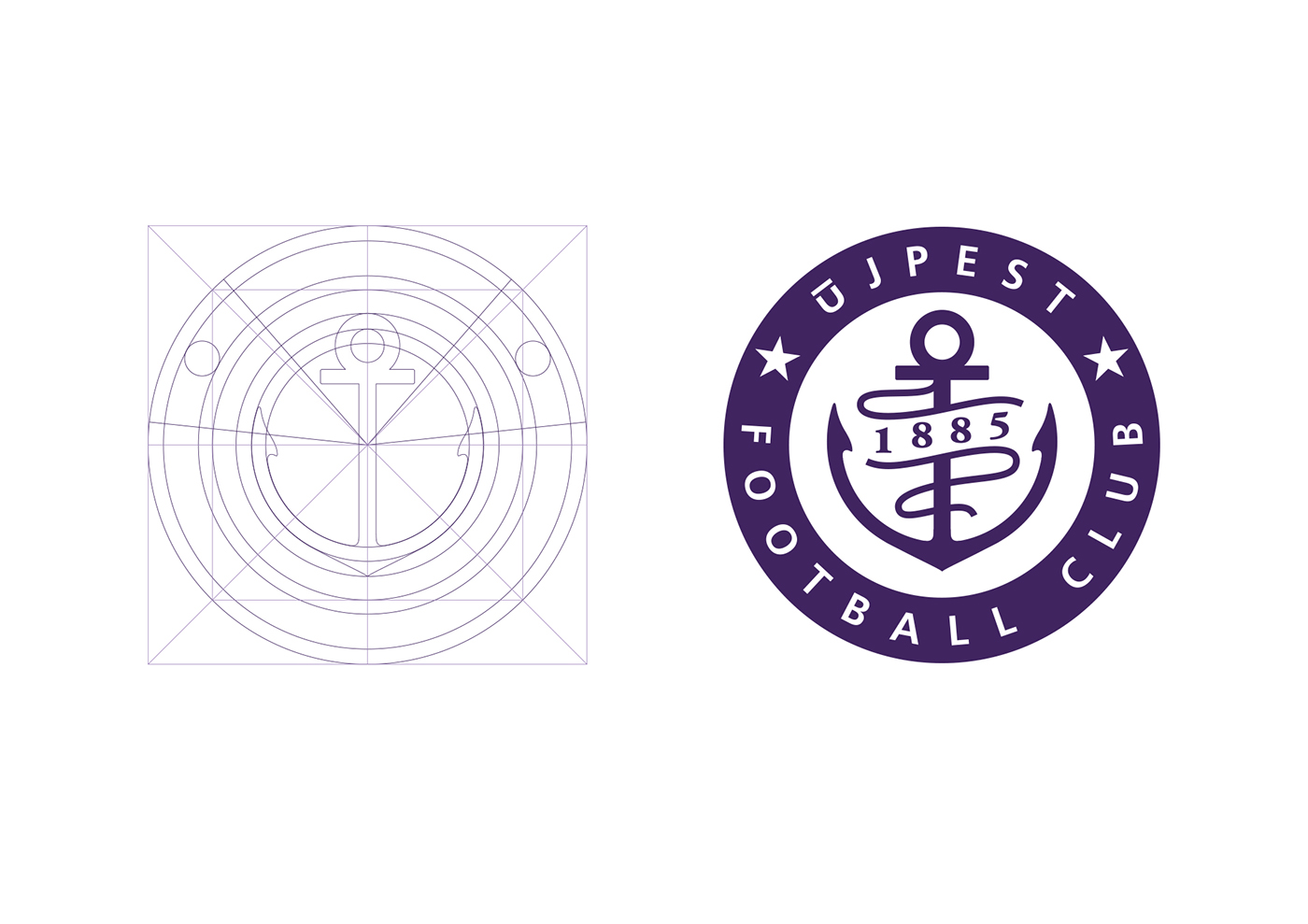 Ujpest FC Logo editorial stock photo. Illustration of football