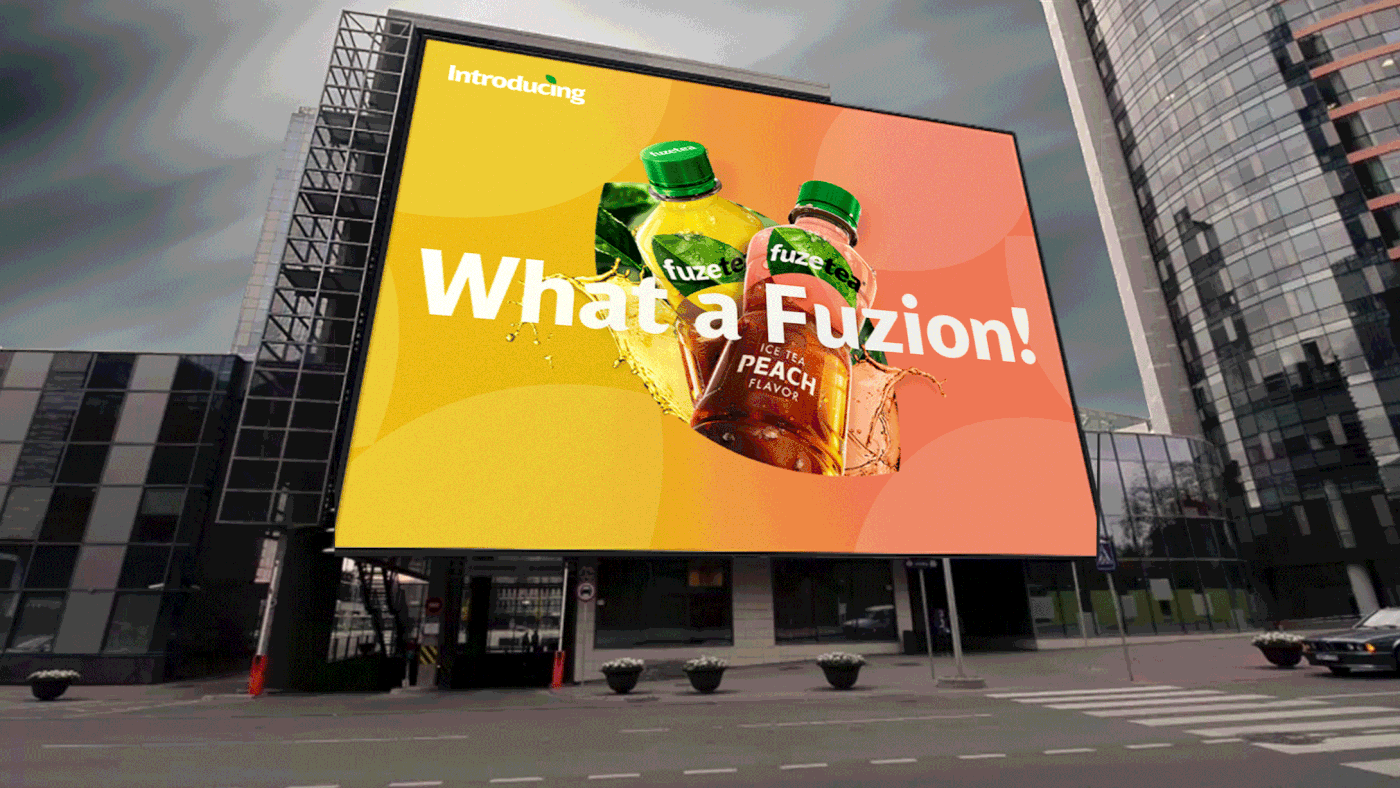 Fuzetea Coca Cola campaign creative juice drink Socialmedia visual identity tea