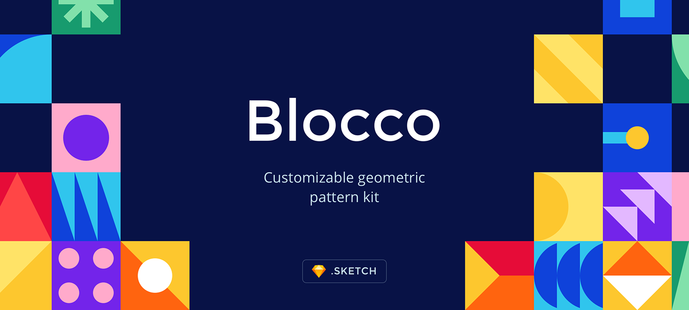 Blocco – customizable geometric pattern kit