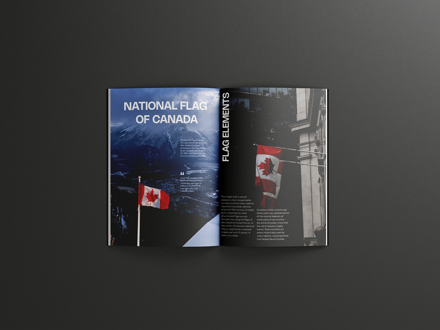 Canada magazine Magazine design typography   Magazine Cover magazines brochures print brand identity design