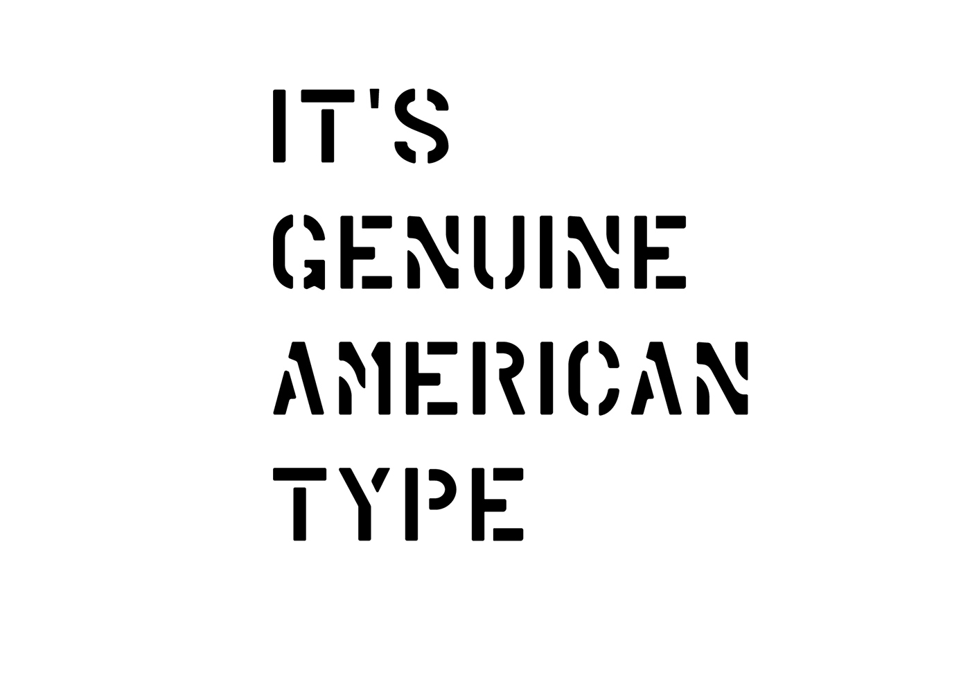 free font Typeface download america geometric stencil schneider type family