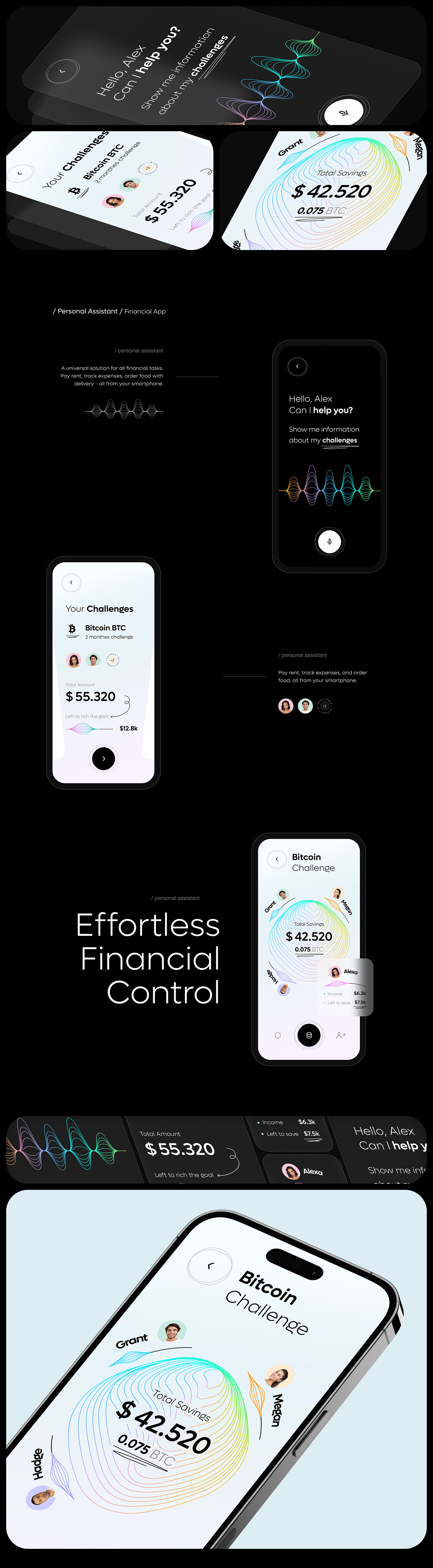Personal Assistant - Financial App mobile ux ui