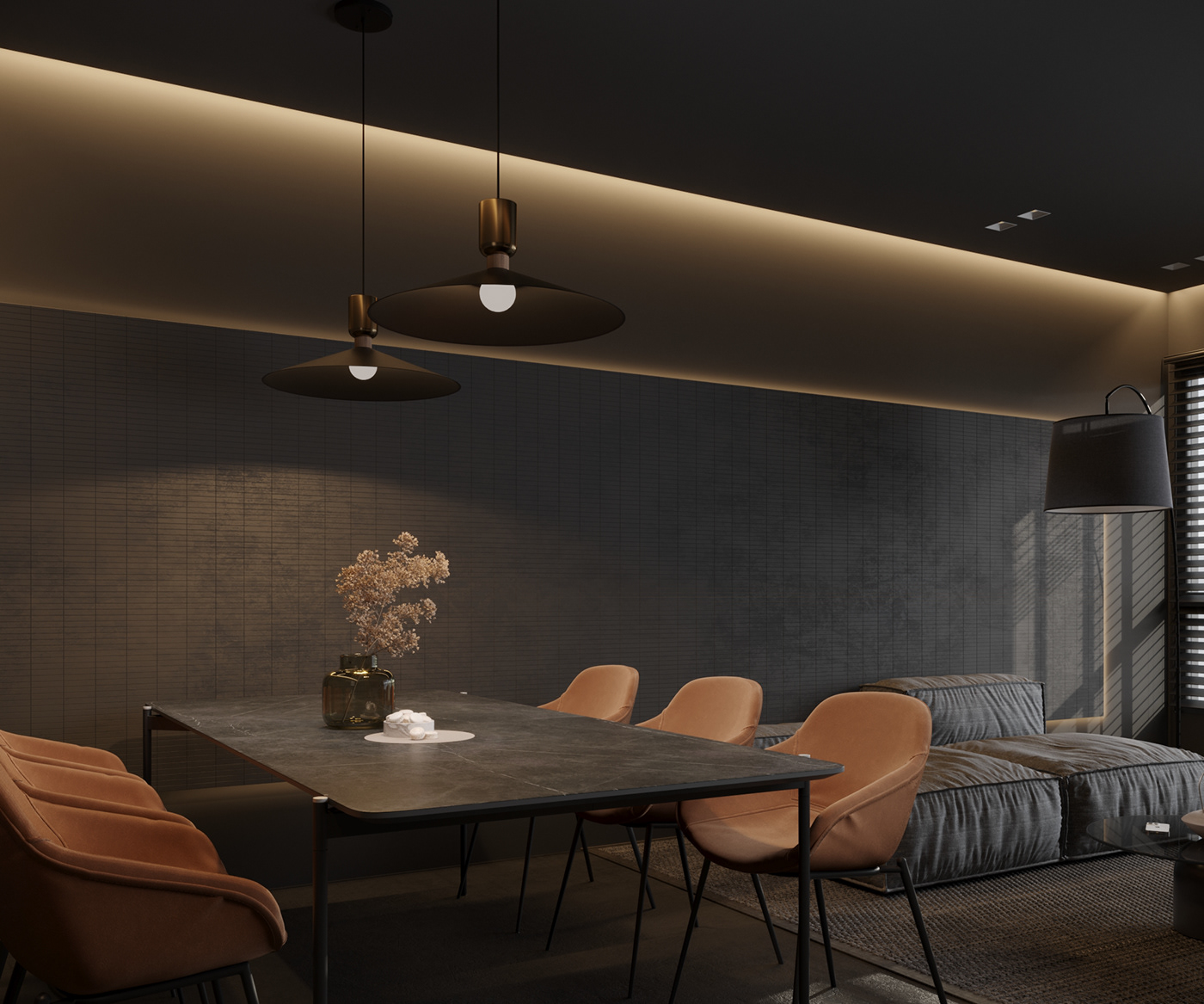 living room modern architecture Render visualization archviz 3ds max corona apartments