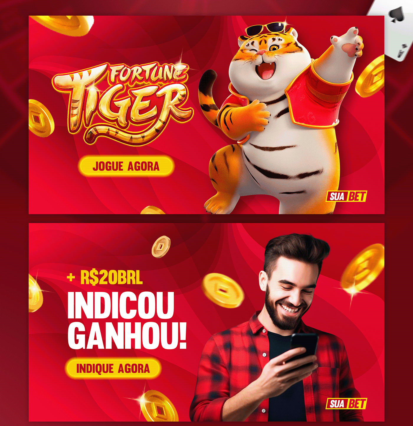 Banner Site betting Slots casino banner PG Soft plataforma betting banner casino social media fortune tiger