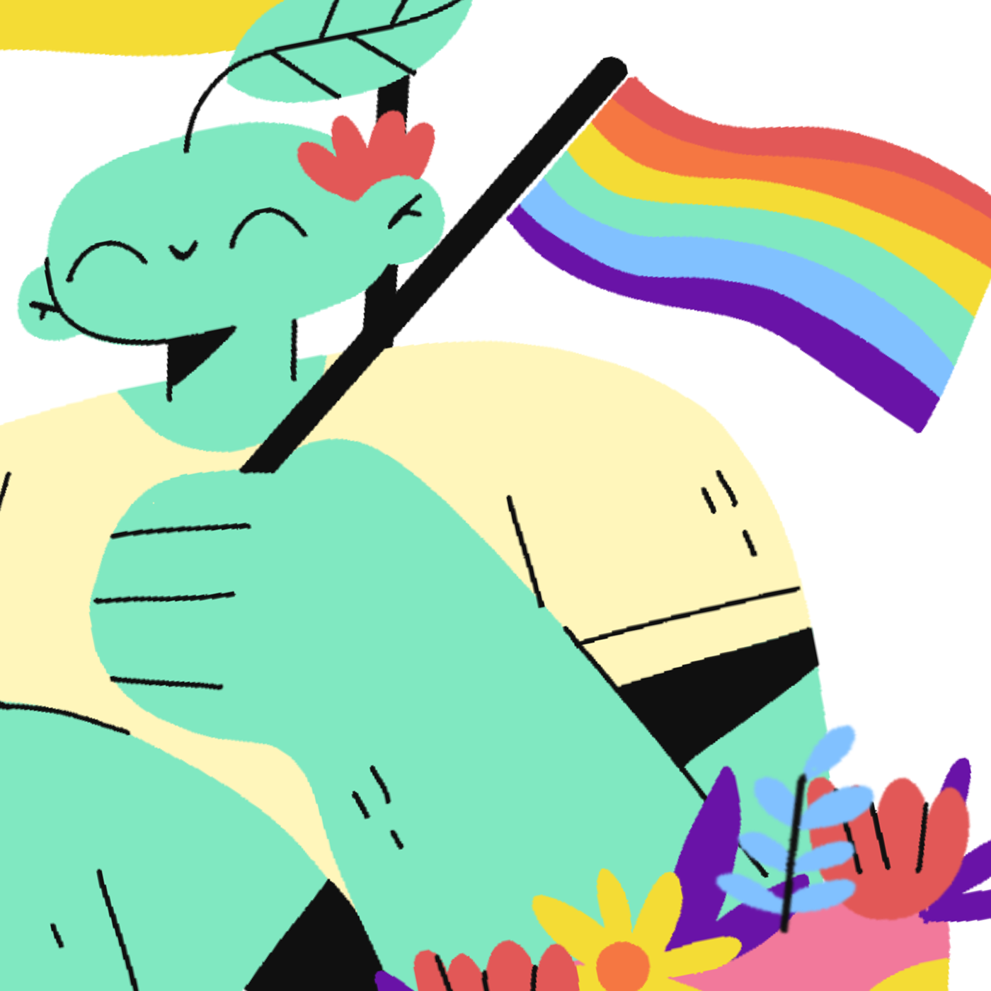characters ILLUSTRATION  pride illustrate pride pride flag pridemonth