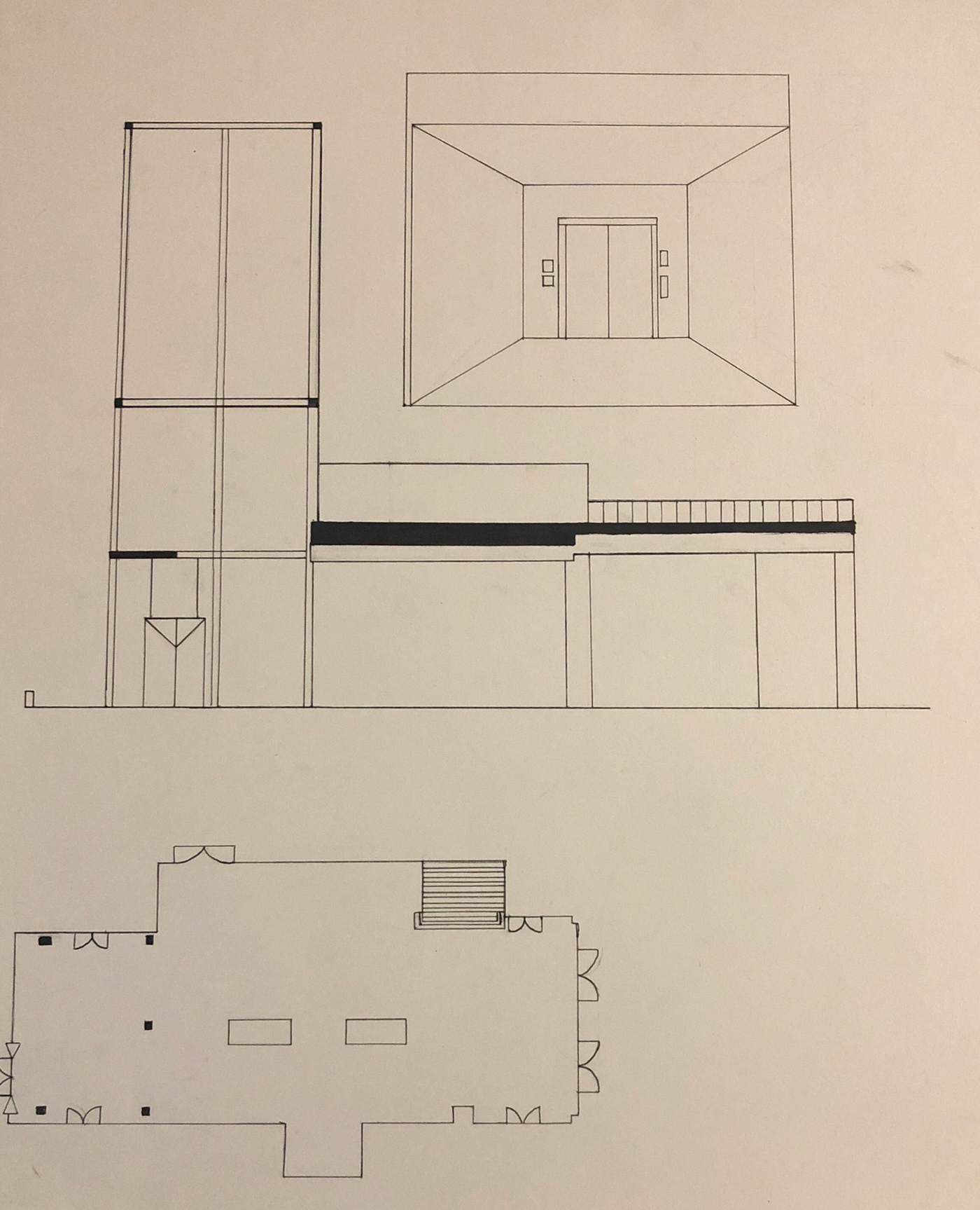 section Plan perspective view