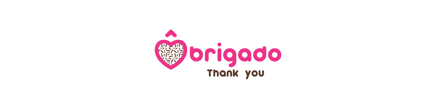 rebranding marca logo publicidade Brigaderia brigadeiro Direção de arte Amo Doce