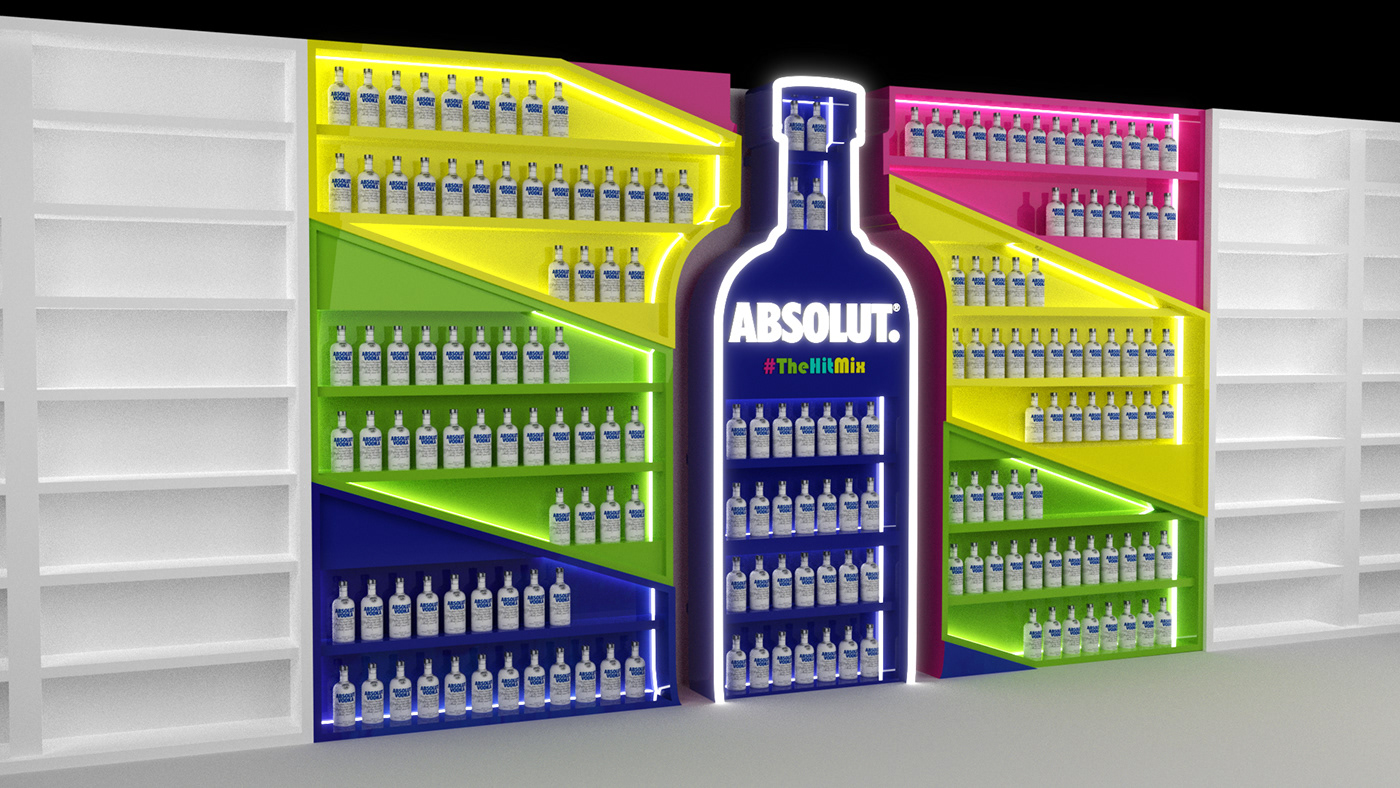 Brand Design Events Event Design visual identity liquor 3d modeling 3D Rendering 3d branding mockup 3D Brand Design Brand activation