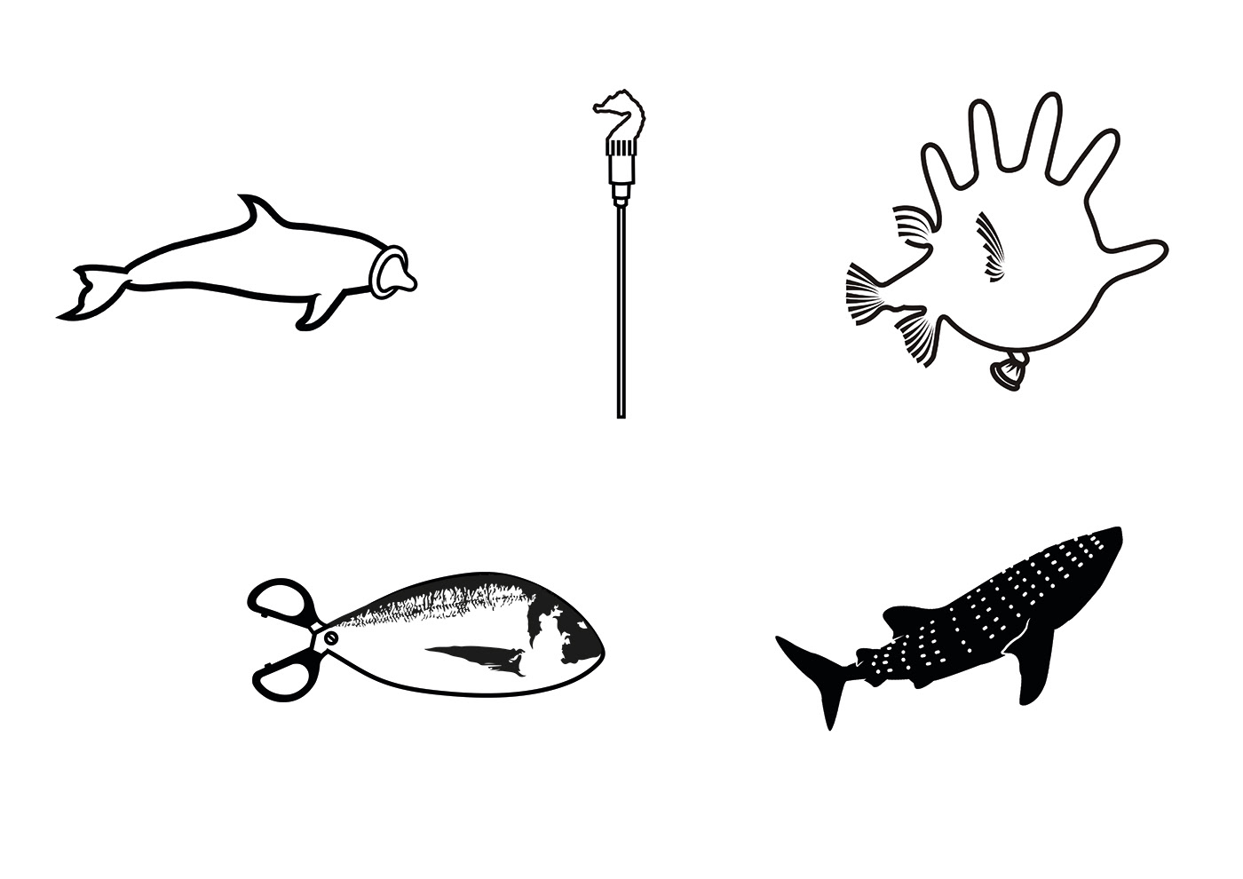 sostenibilidad Ocean desing diseño gráfico Logo Design school Sostenibility plastico metafora sea