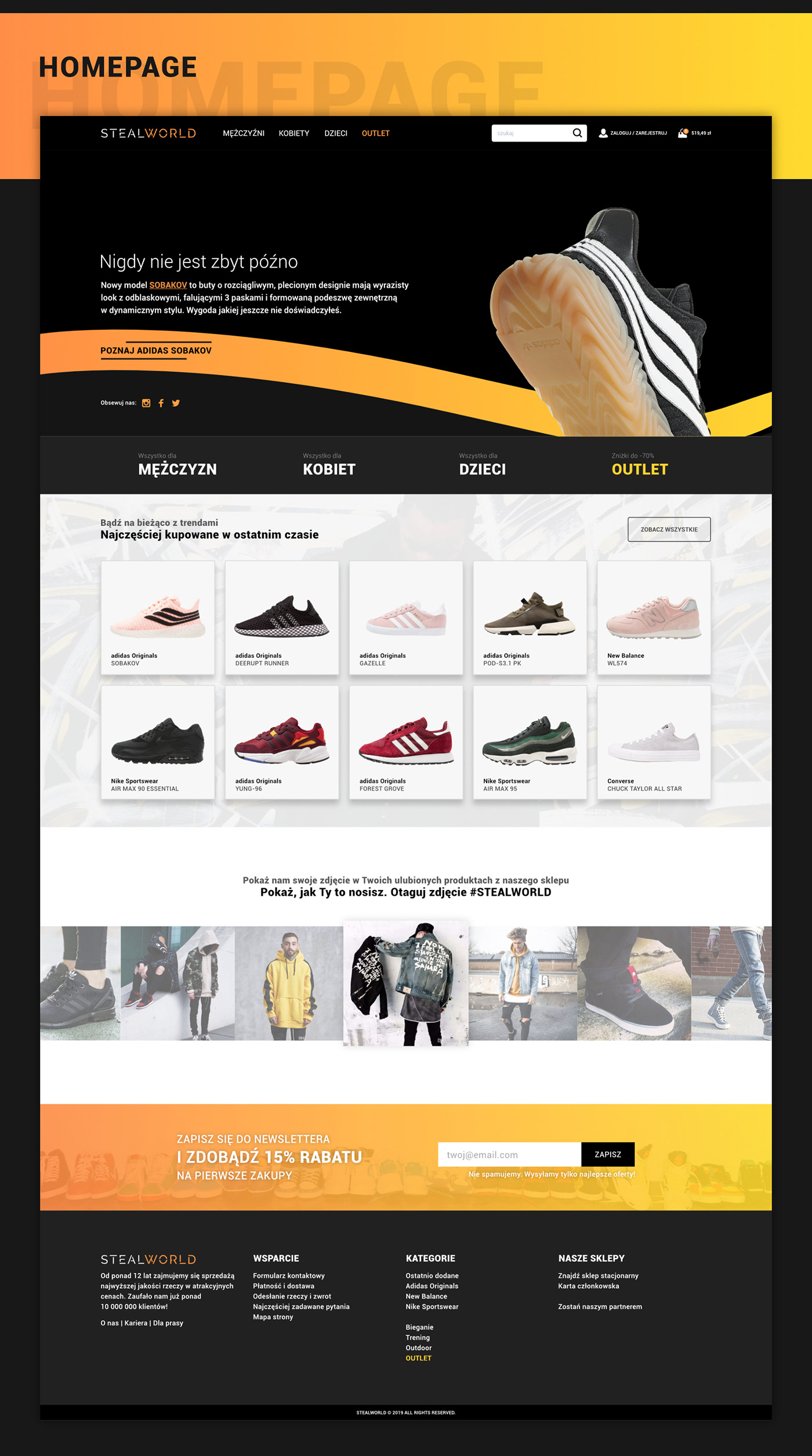 store Ecommerce design UI ux concept shoes