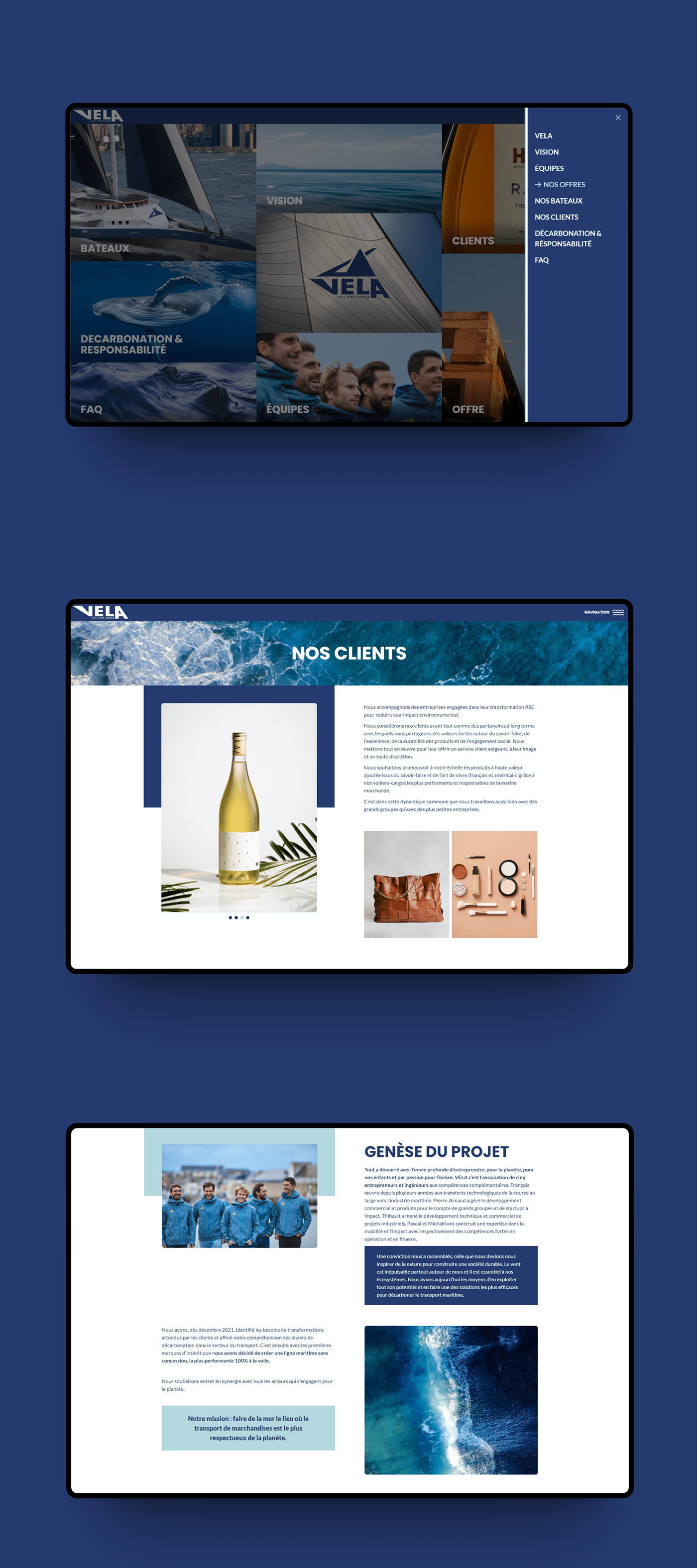 sailboat sea Ocean eco friendly ui design Website UI/UX Figma